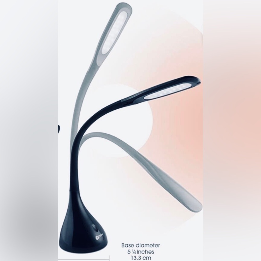 OttLite Creative Curves LED Desk Lamp with Adjustable Neck